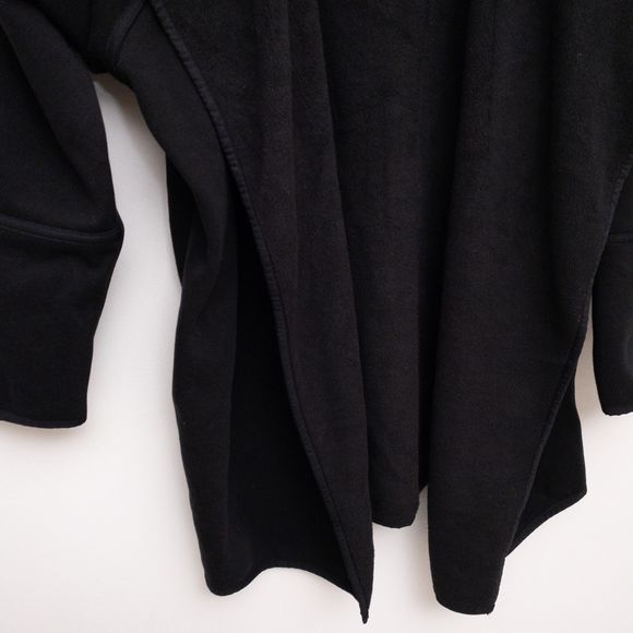 ATHLETA Cozy Karma Wrap Cardigan Sweatshirt Black Size Small - Picture 7 of 8